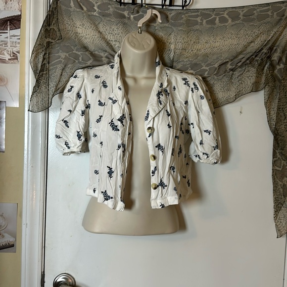 Bombay Paisley cropped button up - Picture 1 of 6